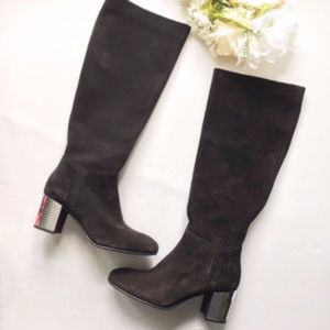 Pedro Garcia // Black Suede Xiomar Disco Heel Boot